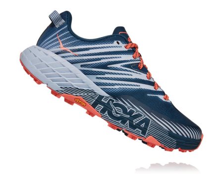 Hoka One One Speedgoat 4 Ženske Trail Tekaški Čevlji Modra SI-210943U